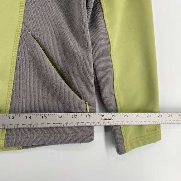 Wind River Women's Jacket Small Green Grey Exercise Full Front Zip Up Pockets - Picture 7 of 12